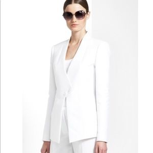 Bcbg maxazria white two button blazer jacket
